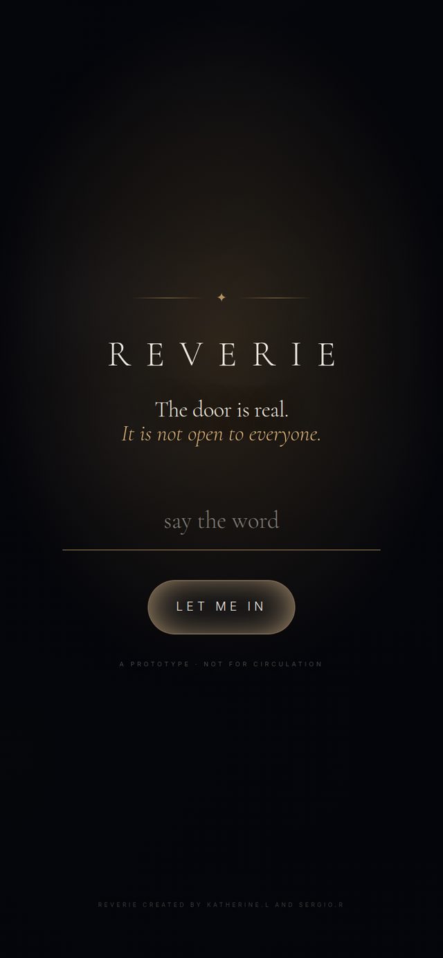 Reverie app — the first passage